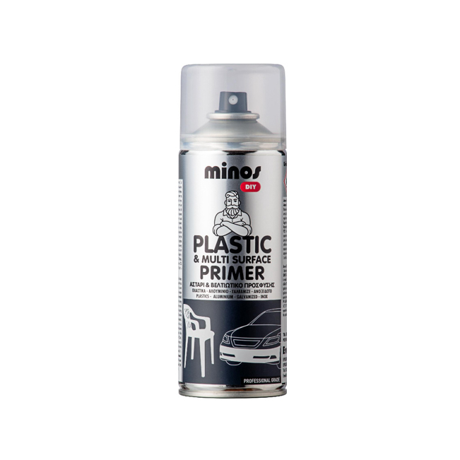 20200428085812_3fa4f933 Σπρέι Αστάρι Plastic & Multi Surface Primer Διάφανο 400ml Minos