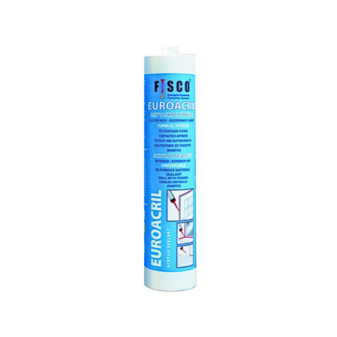Ακρυλική Σιλικόνη Μαύρη 280ml 25089 Fisco