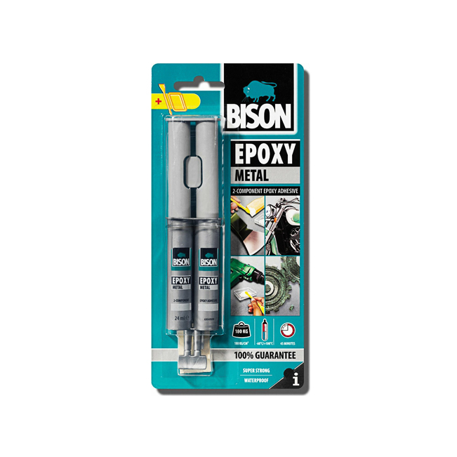 20210122120735_bison_epoxiki_kolla_dyo_stoicheion_epoxy_metal_24ml Εποξική Κόλλα 24ml Bison Epoxy Metal