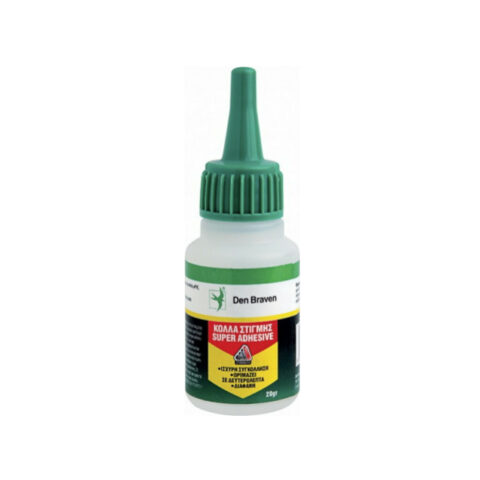 Υγρή Κόλλα Στιγμής Super Adhesive Μικρού Μεγέθους 20ml Den Braven