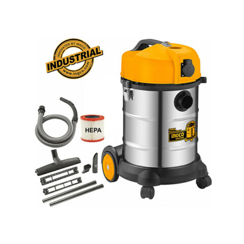 Σκούπα Υγρών / Στερεών 1400W με Κάδο 30lt VC14301 Ingco