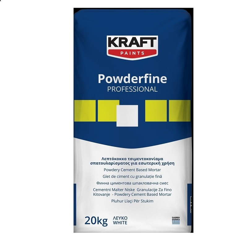 kraft-powderfine-στόκος-ακρυλικός-σπατουλαρίσματος-λευκός-20kg kraft powderfine στόκος ακρυλικός
